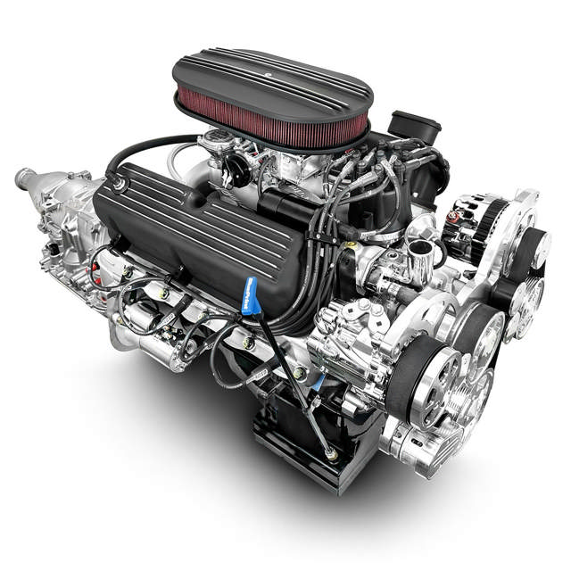 BluePrint Engines Ford Small Block Compatible 347 C.I. Mustang Edition - 4R70W Automatic Transmission - Polished Pulley Kit - Carbureted