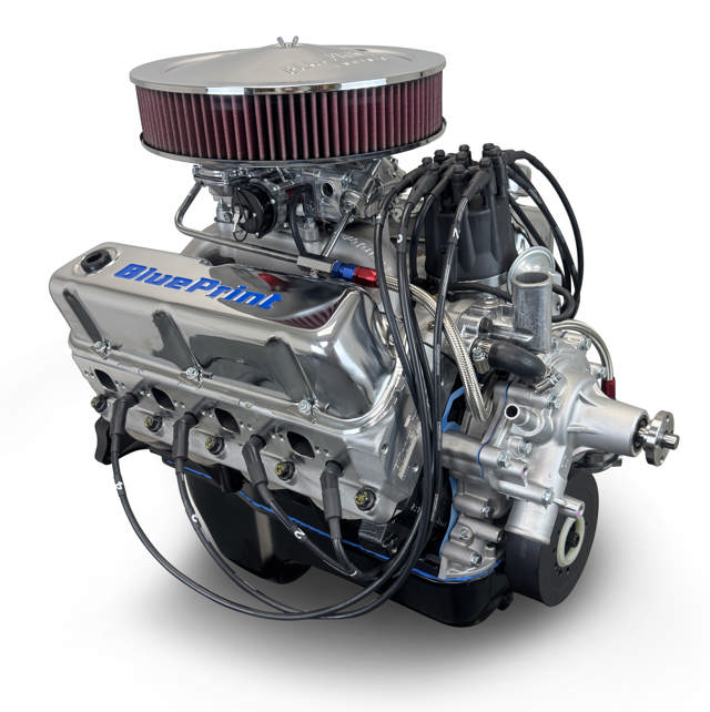 BluePrint Engines Ford Small Block Compatible 347 C.I. Deluxe Dressed - Rear Sump Oil Pan - Carbureted