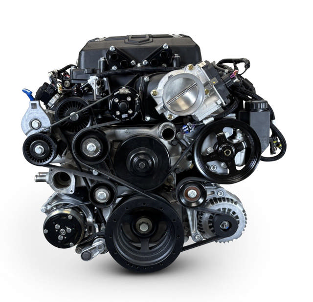 GM LS Compatible 376 c.i. Pro Series Engine - Magnuson TVS2650 - Deluxe Dressed - Natural Pulley Kit - Holley Terminator X EFI System