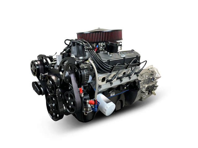 BluePrint Engines Ford Small Block Compatible 302 C.I. Bronco Edition - 4R70W Automatic Transmission - Black Pulley Kit - Carbureted