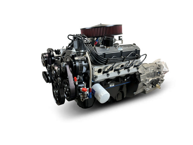 BluePrint Engines Ford Small Block Compatible 302 C.I. Bronco Edition - 4R70W Automatic Transmission - Black Pulley Kit - Carbureted