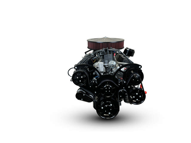 BluePrint Engines Ford Small Block Compatible 302 C.I. Bronco Edition - 4R70W Automatic Transmission - Black Pulley Kit - Carbureted