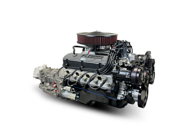 BluePrint Engines Ford Small Block Compatible 302 C.I. Bronco Edition - 4R70W Automatic Transmission - Black Pulley Kit - Carbureted
