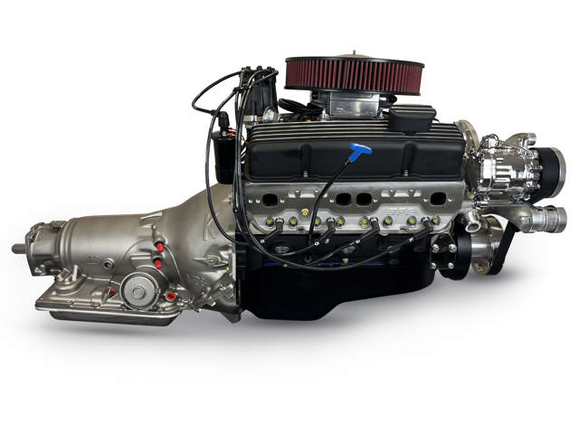 BluePrint Engines GM Small Block Compatible 383 C.I. Standard Edition - 700R4 Automatic Transmission 4WD Ready - Polished Pulley Kit - Fuel Injected