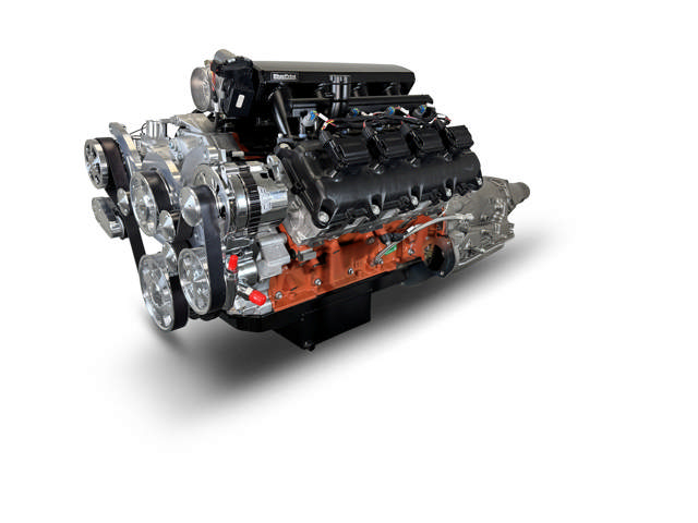 BluePrint Engines Chrysler Hemi Compatible 426 C.I. Standard Edition - 4L65/70E Automatic Transmission - Polished Pulley Kit - Fuel Injected