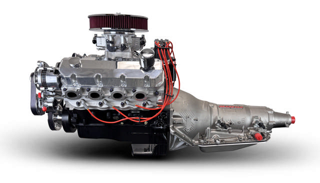 BluePrint Engines GM Big Block Compatible 598 c.i. Engine and 4L80E Automatic Transmission - 741 Horsepower - Standard Edition Builder Series - Polished Pulley Kit - Fuel Injected