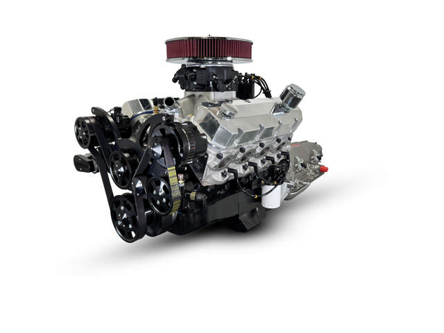 BluePrint Engines GM Big Block Compatible 598 c.i. Engine and 4L80E Automatic Transmission - 741 Horsepower - Standard Edition Builder Series - Black Pulley Kit - Fuel Injected