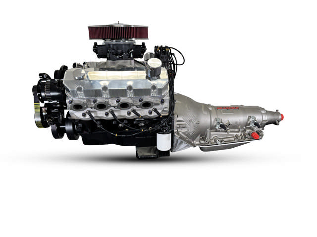 BluePrint Engines GM Big Block Compatible 598 c.i. Engine and 4L80E Automatic Transmission - 741 Horsepower - Standard Edition Builder Series - Black Pulley Kit - Fuel Injected