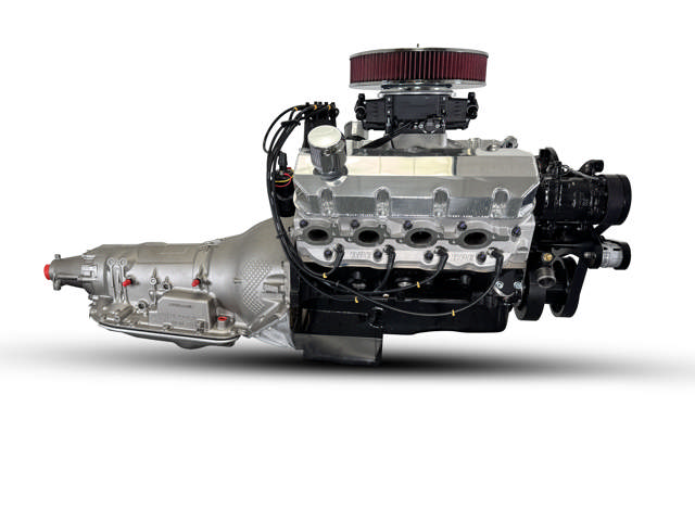 BluePrint Engines GM Big Block Compatible 598 c.i. Engine and 4L80E Automatic Transmission - 741 Horsepower - Standard Edition Builder Series - Black Pulley Kit - Fuel Injected