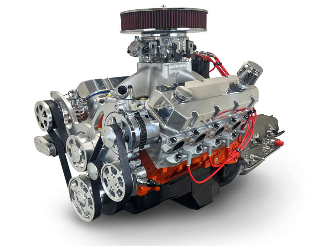 BluePrint Engines GM Big Block Compatible 632 c.i. Pro Series Engine and 4L80E Automatic Transmission - 815 Horsepower - Standard Edition Builder Series - Polished Pulley Kit - Fuel Injected