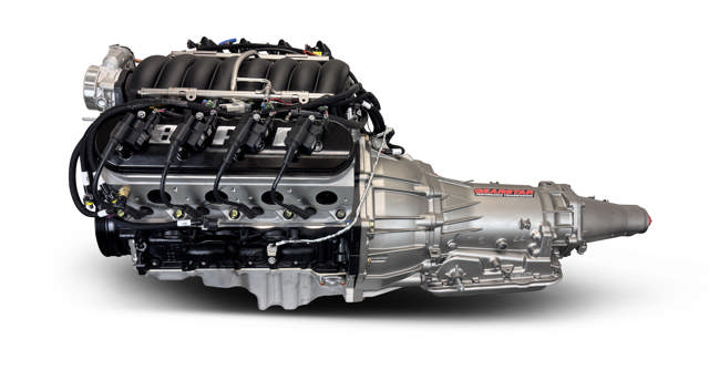 BluePrint Engines GM LS Compatible 376 c.i. Engine and 4L65/70E Automatic Transmission - 530 Horsepower - Standard Edition Builder Series - Holley Terminator X EFI System