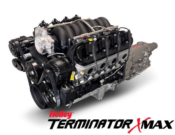 BluePrint Engines GM LS Compatible 376 c.i. Engine and 4L65/70E Automatic Transmission - 530 Horsepower - Standard Edition Builder Series - Black Pulley Kit - Holley Terminator X EFI System
