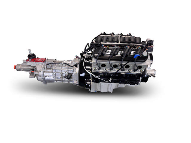 BluePrint Engines GM LS Compatible 376 c.i. Engine and T56 Manual Transmission - 530 Horsepower - Standard Edition Builder Series - Holley Terminator X EFI System