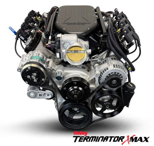 BluePrint Engines GM LS Compatible 376 c.i. Engine and TKX Manual Transmission - Standard Edition Builder Series - Natural Pulley Kit - Holley Terminator X EFI System