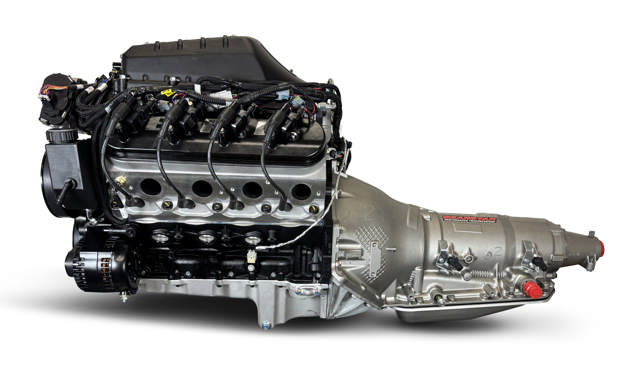 BluePrint Engines GM LS Compatible 376 c.i. Engine and 4L80E Automatic Transmission - Standard Edition Builder Series - Black Pulley Kit - Holley Terminator X EFI System