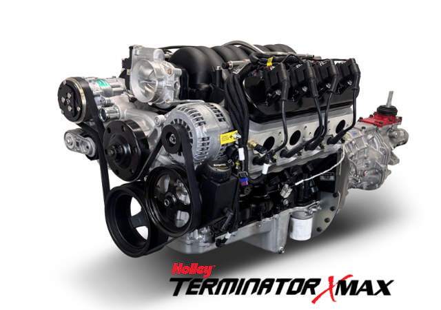 BluePrint Engines GM LS Compatible 427 c.i. Engine and T56 Manual Transmission - Standard Edition Builder Series - Natural Pulley Kit - Holley Terminator X EFI System