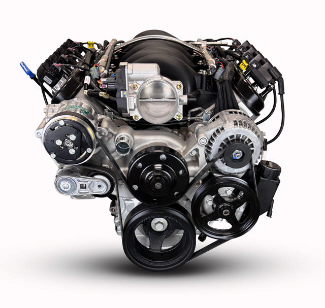 BluePrint Engines GM LS Compatible 427 c.i. Engine and TKX Manual Transmission - Standard Edition Builder Series - Natural Pulley Kit - Holley Terminator X EFI System