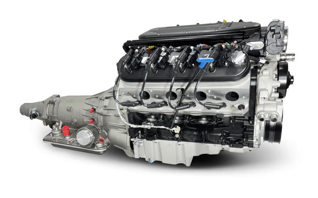 Low Profile GM LS Compatible 427 c.i. Engine and 4L65/70E Automatic Transmission - Standard Edition Builder Series - Holley Terminator X EFI System