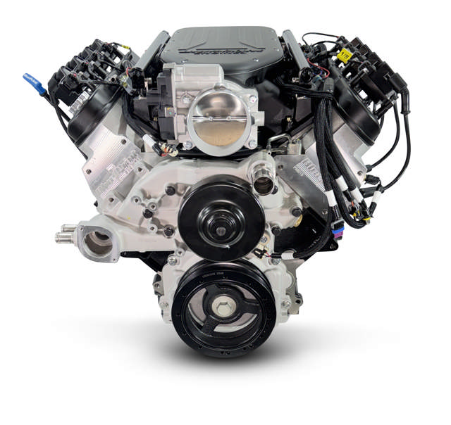 Low Profile GM LS Compatible 427 c.i. Engine and 4L65/70E Automatic Transmission - Standard Edition Builder Series - Holley Terminator X EFI System