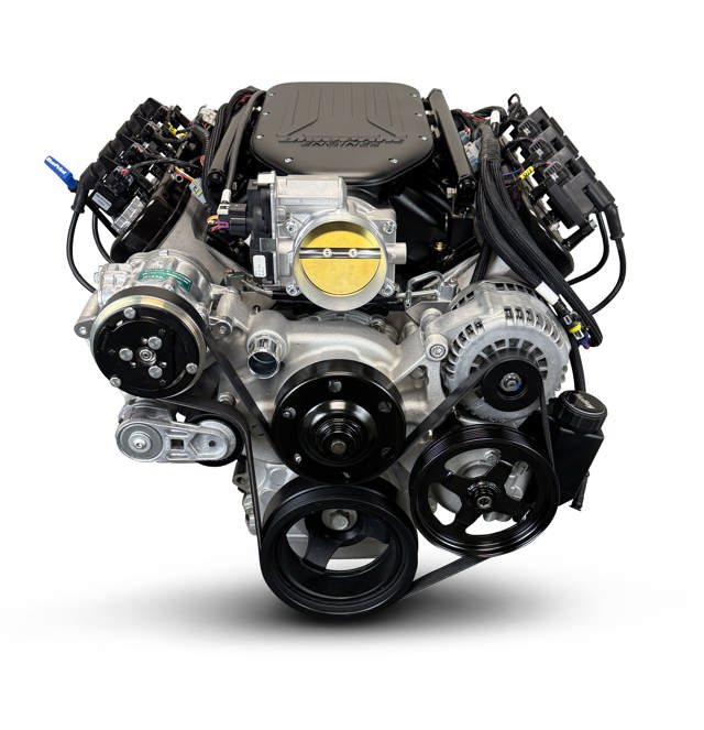 BluePrint Engines GM LS Compatible 427 c.i. Engine and 4L65/70E Automatic Transmission - Standard Edition Builder Series - Natural Pulley Kit - Holley Terminator X EFI System