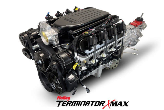 BluePrint Engines GM LS Compatible 427 c.i. Engine and T56 Manual Transmission - Standard Edition Builder Series - Black Pulley Kit - Holley Terminator X EFI System