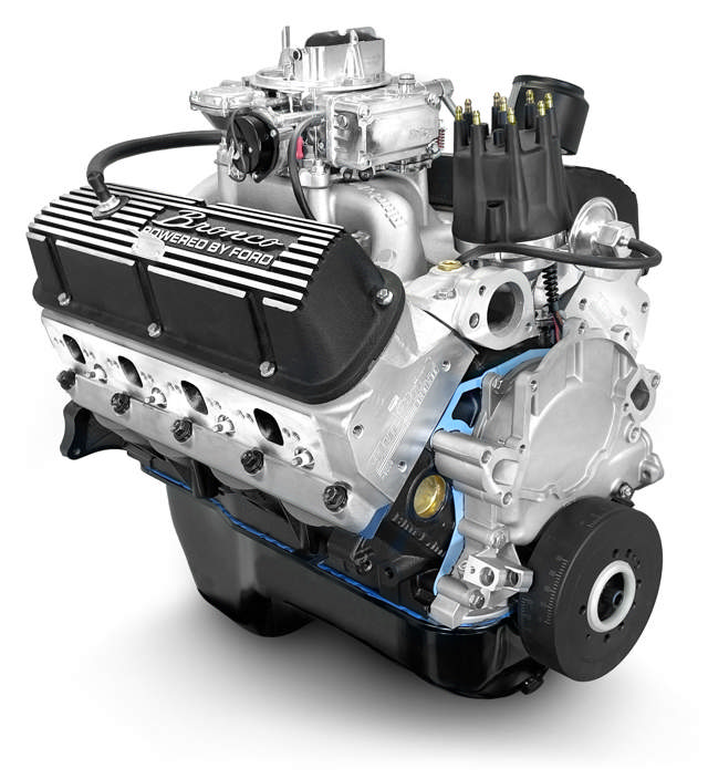 BluePrint Engines Ford Small Block Compatible 302 C.I. Base Dressed - Front Sump Oil Pan - Bronco Edition - Carbureted