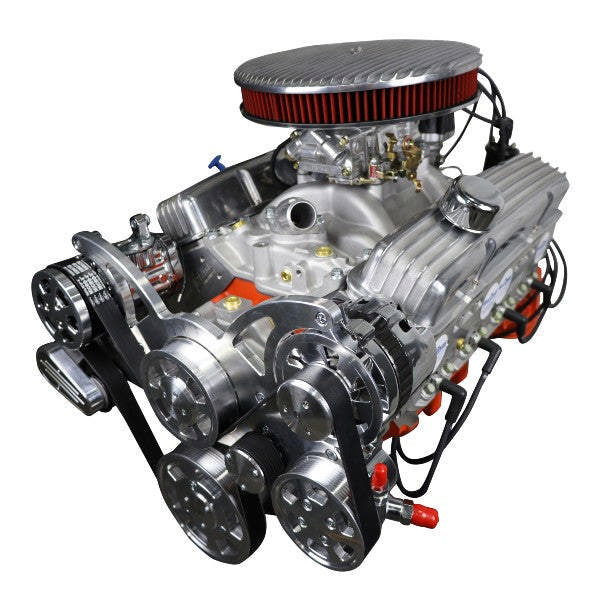 BluePrint Engines GM Small Block Compatible 327 C.I. Deluxe Dressed - Low Profile - Polished Pulley Kit - Carbureted
