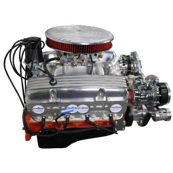 BluePrint Engines GM Small Block Compatible 327 C.I. Deluxe Dressed - Low Profile - Polished Pulley Kit - Carbureted