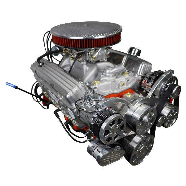 BluePrint Engines GM Small Block Compatible 327 C.I. Deluxe Dressed - Low Profile - Polished Pulley Kit - Carbureted
