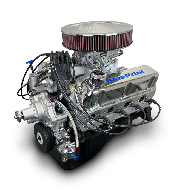 BluePrint Engines Ford Small Block Compatible 347 C.I. Deluxe Dressed - Front Sump Oil Pan - Carbureted