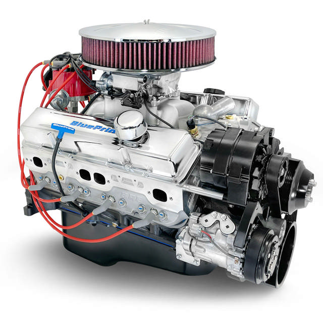 GM Small Block Compatible 350 c.i. Engine - 341 Horsepower - Deluxe Dressed - Black Pulley Kit - Fuel Injected