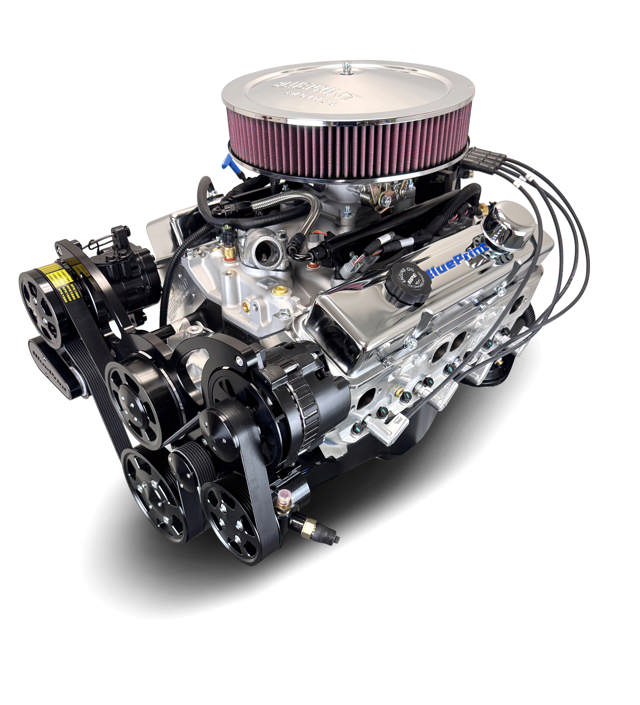 BluePrint Engines GM Small Block Compatible 400 c.i. Engine - 500 Horsepower - Deluxe Dressed - Black Pulley Kit - Multi-Port Fuel Injected
