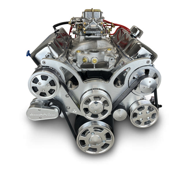 BluePrint Engines GM Big Block Compatible 454 c.i. Engine - 460 Horsepower - Deluxe Dressed - Polished Pulley Kit - Carbureted - Cruiser