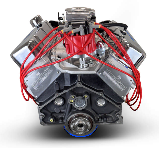 BluePrint Engines GM Big Block Compatible 454 c.i. Engine - 460 Horsepower - Deluxe Dressed - Black Pulley Kit - Fuel Injected - Cruiser
