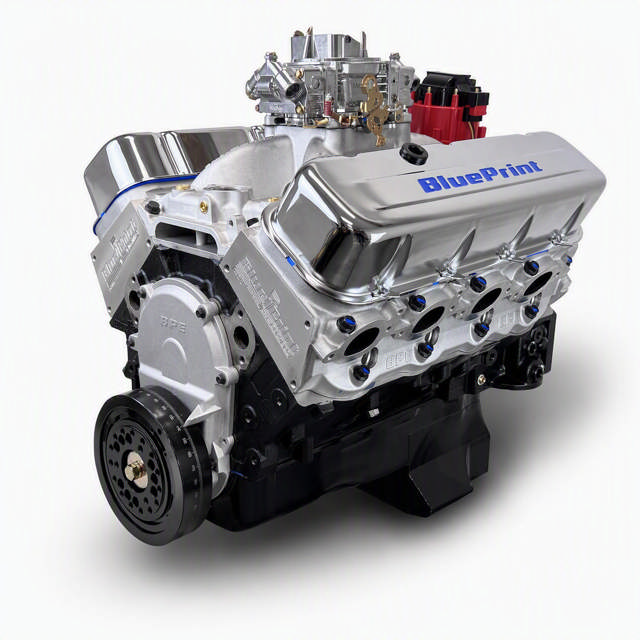 High Torque GM Big Block Compatible 496 c.i. Engine - 451 Horsepower - Base Dressed - Carbureted