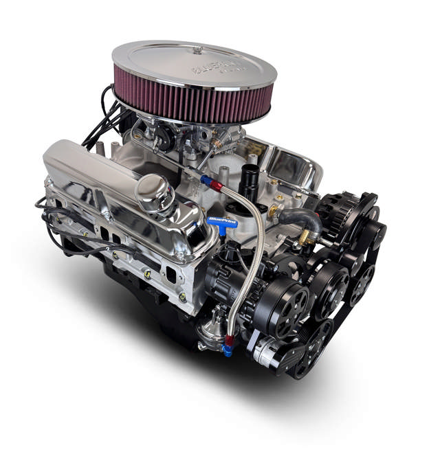 BluePrint Engines Chrysler Small Block Compatible 408 C.I. Deluxe Dressed - Black Pulley Kit - Carbureted