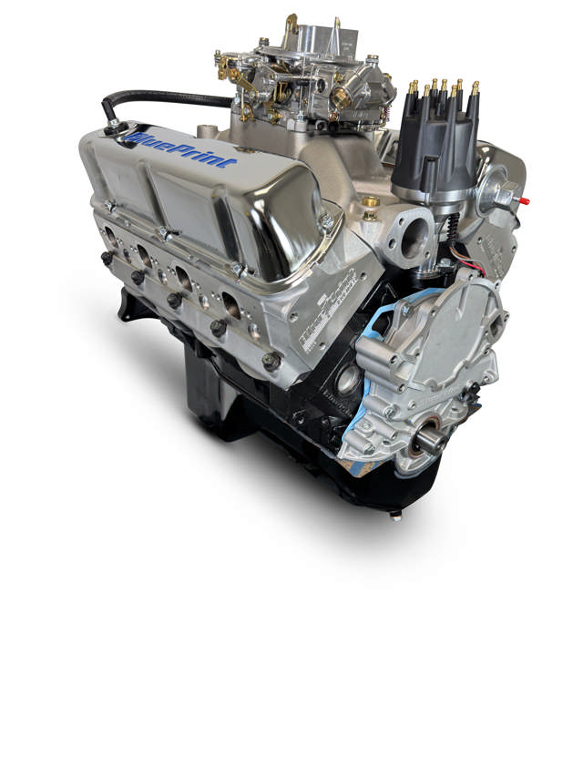 Ford Small Block Compatible 408 c.i. Engine - 450 Horsepower - Base Dressed - Rear Sump - Carbureted