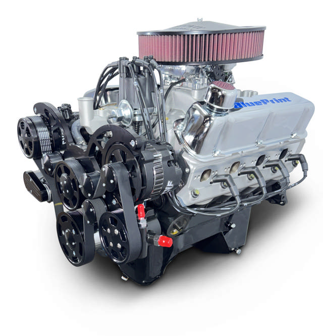 Ford Small Block Compatible 408 C.I. Deluxe Dressed - Rear Sump - Fuel Injected - Black Pulley Kit