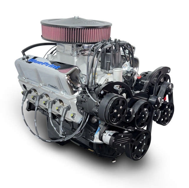 Ford Small Block Compatible 408 C.I. Deluxe Dressed - Rear Sump - Fuel Injected - Black Pulley Kit