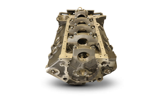 BluePrint Engines GM Small Block Compatible Bare Block – 9.025 Deck x 4.000 Bore, 2-Piece Seal, 350 Main, SIAM, Ductile Cast Main Caps