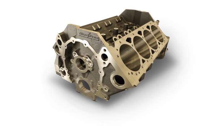 BluePrint Engines Bare Block - 454 c.i. - SBC, 2PC, SIAM, 9.025 x 4.000, 350MAIN, BILLET MC