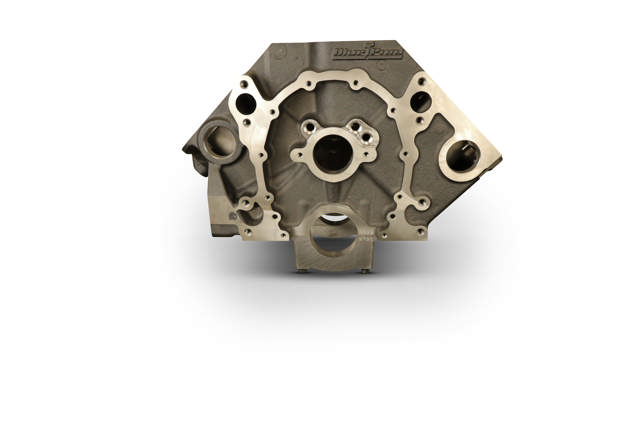 BluePrint Engines GM Small Block Compatible Bare Block – 9.025 Deck x 4.000 Bore, 1-Piece Seal, 350 Main, SIAM, Ductile Cast Main Caps