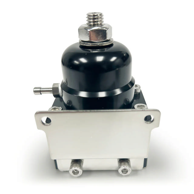 EFI Billet Aluminum Fuel Pressure Bypass Regulator - -6AN ORB - 40-75 PSI - BLACK