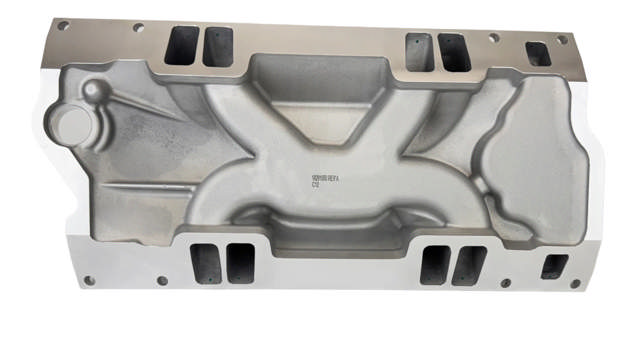 BluePrint Engines SBC Intake Manifold Kit - Dual Plane - Aluminum - Natural - Square Bore - Chevy - Small Block - Vortec