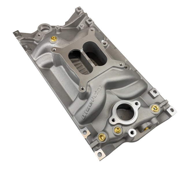 BluePrint Engines SBC Intake Manifold Kit - Dual Plane - Aluminum - Natural - Square Bore - Chevy - Small Block - Vortec