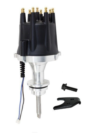 Pro Series 2 Wire Distributor - Mopar SB 273-360 - V8 Engine - Black Cap