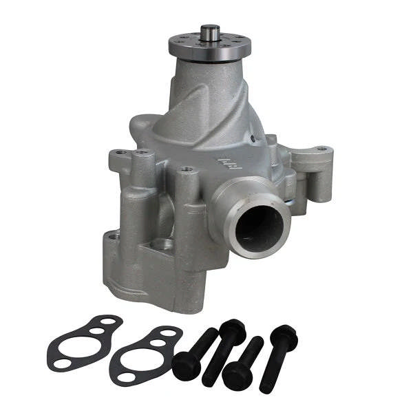 Aluminum Mechanical Water Pump - Chevy SB - Long - Standard Rotation - Satin