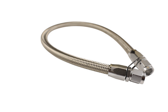 Carburetor to Pump Hose, Braided Stainless, Universal, 6AN, 22-inch, Assembled