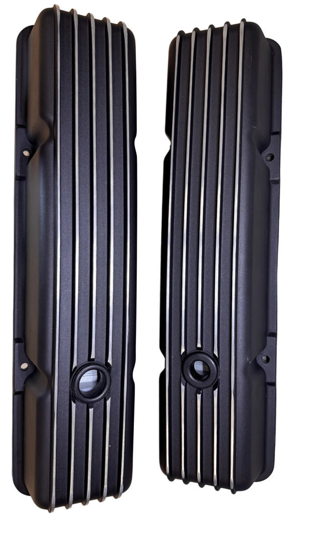 BluePrint Parts - Valve Cover Kit - Black - GM Small Block Compatible