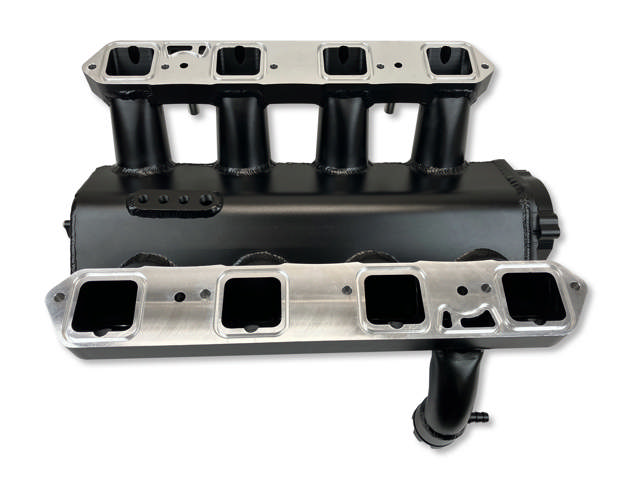 Hemi Kit - Intake Manifold and Fuel Rail - GEN III Hemi 837252 Equivalent - 92MM Bore - Aluminum - Black Anodized